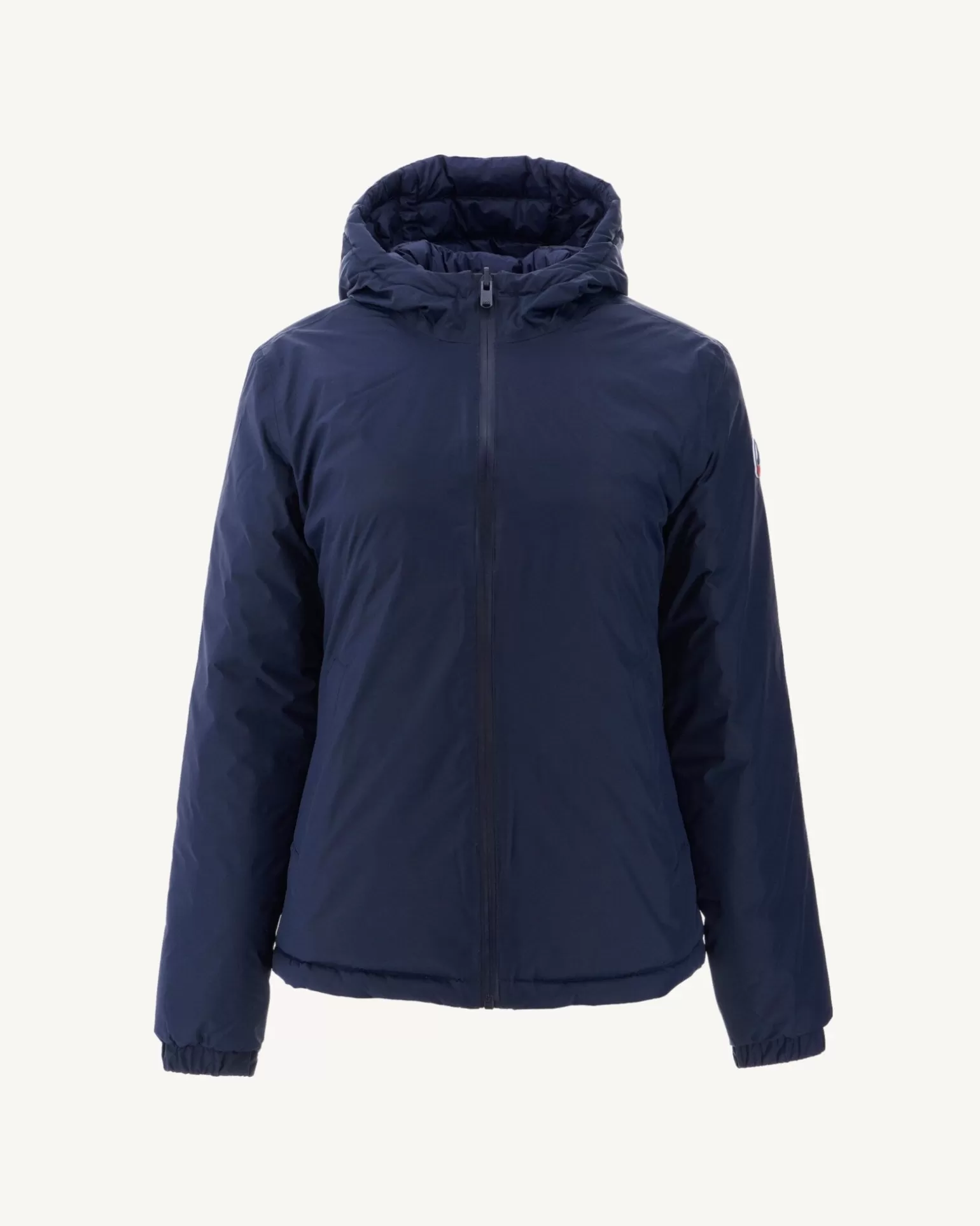 Women JOTT Reversible Hooded Puffer Jacket Marine Vienne