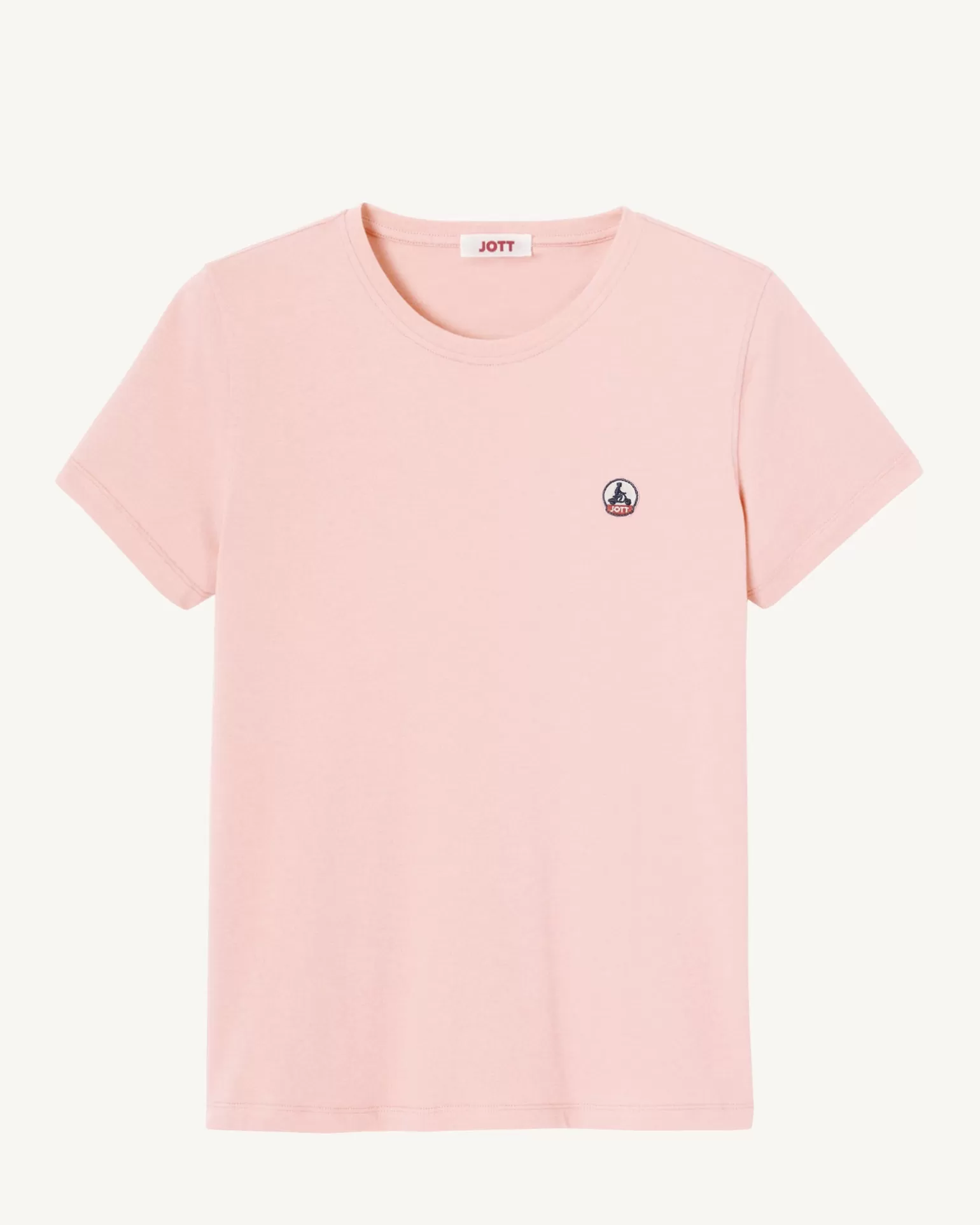 Women JOTT Round Neck T-Shirt Light Pink Rosas