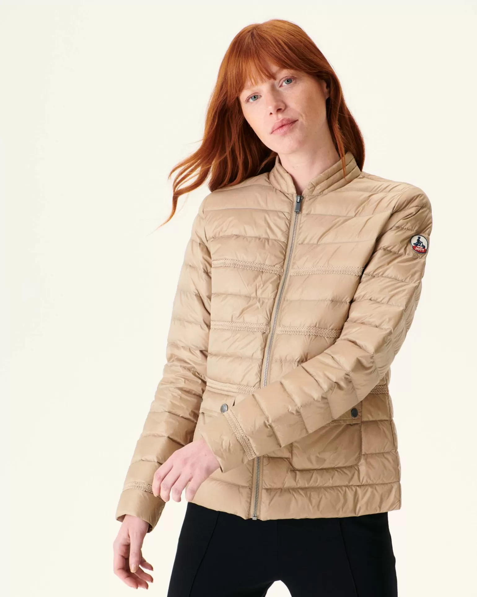 Women JOTT Short Light Jacket Beige Andorra