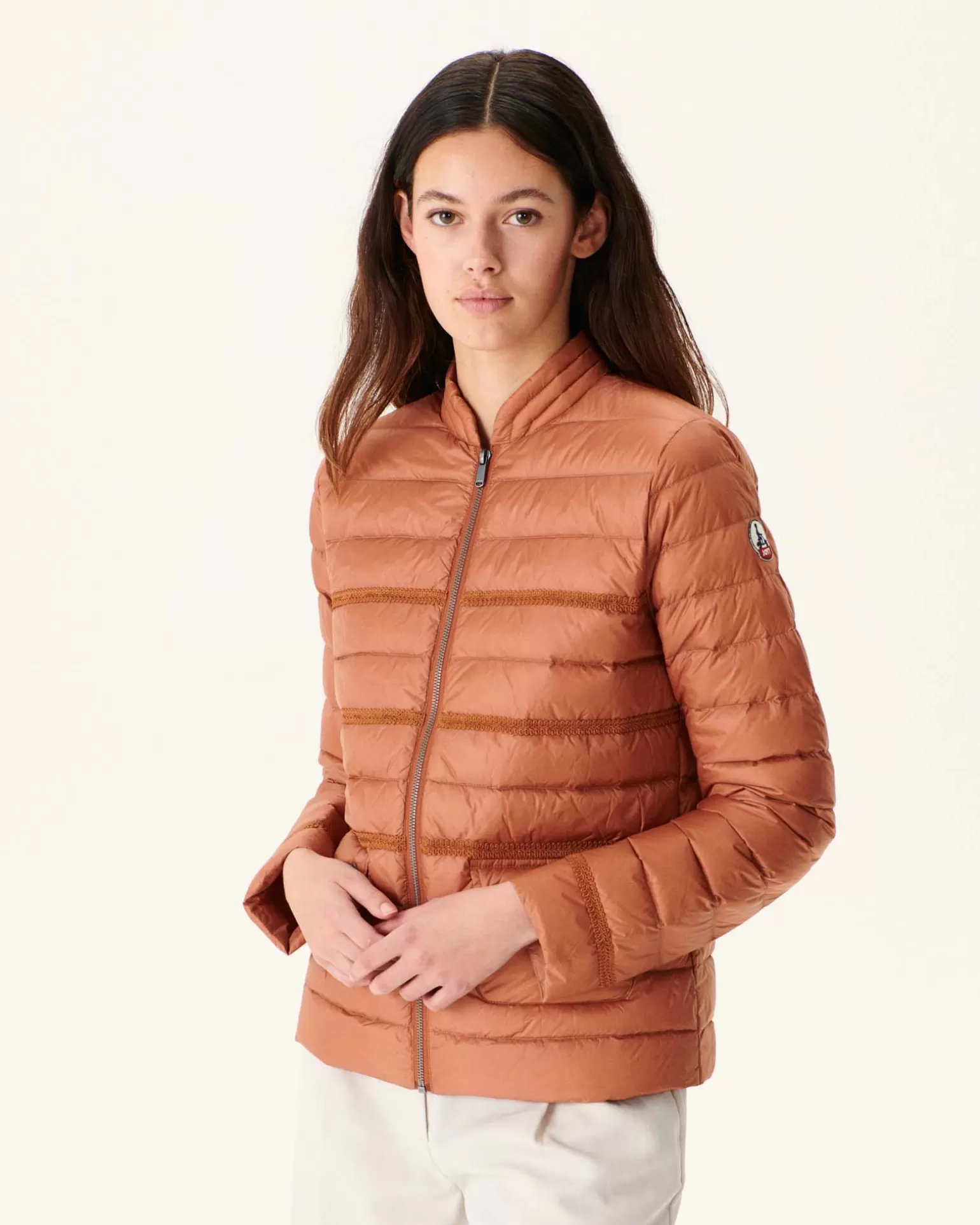 Women JOTT Short Lightweight Jacket Camel Andorra