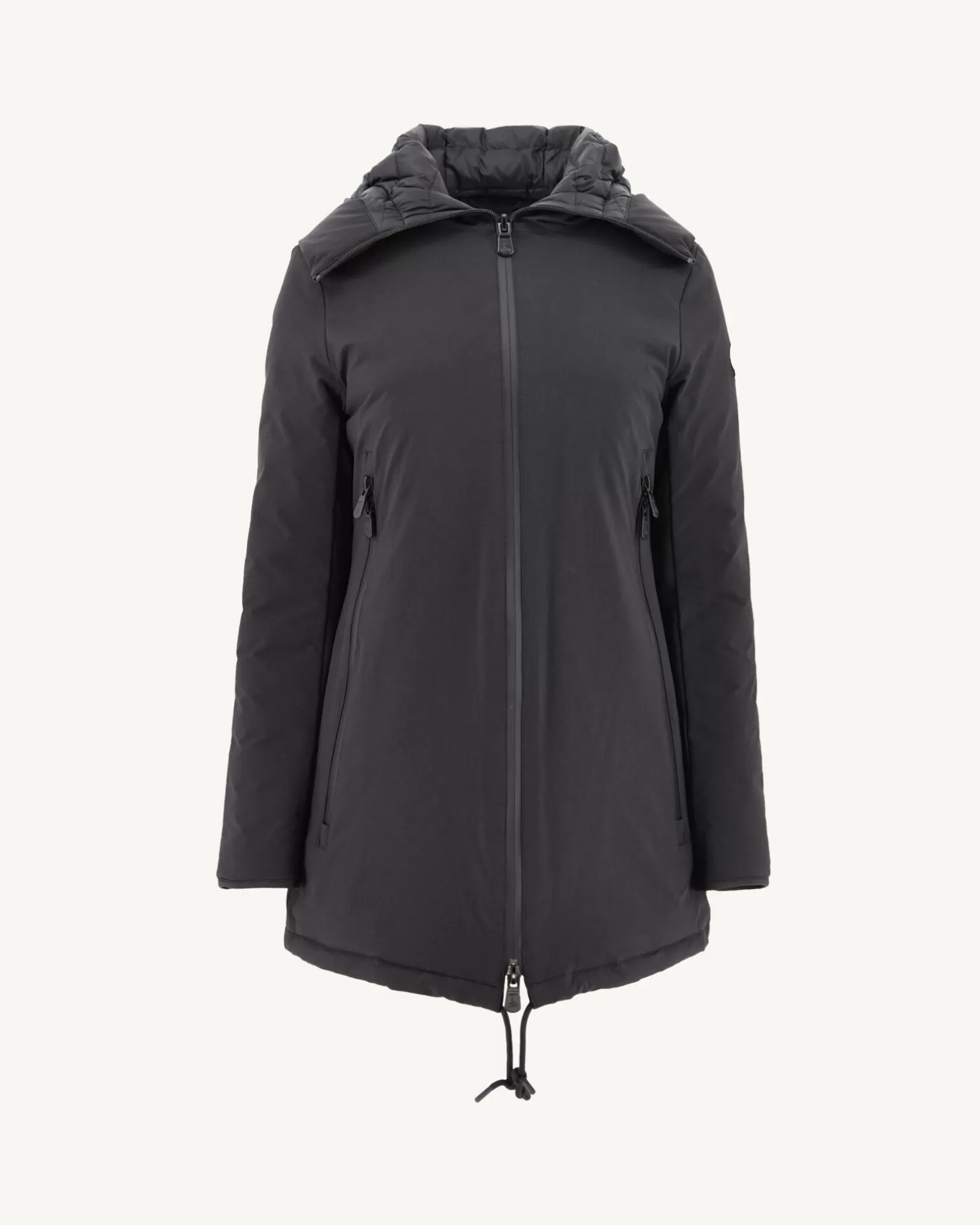 Women JOTT Siberian Black Hooded Down Jacket