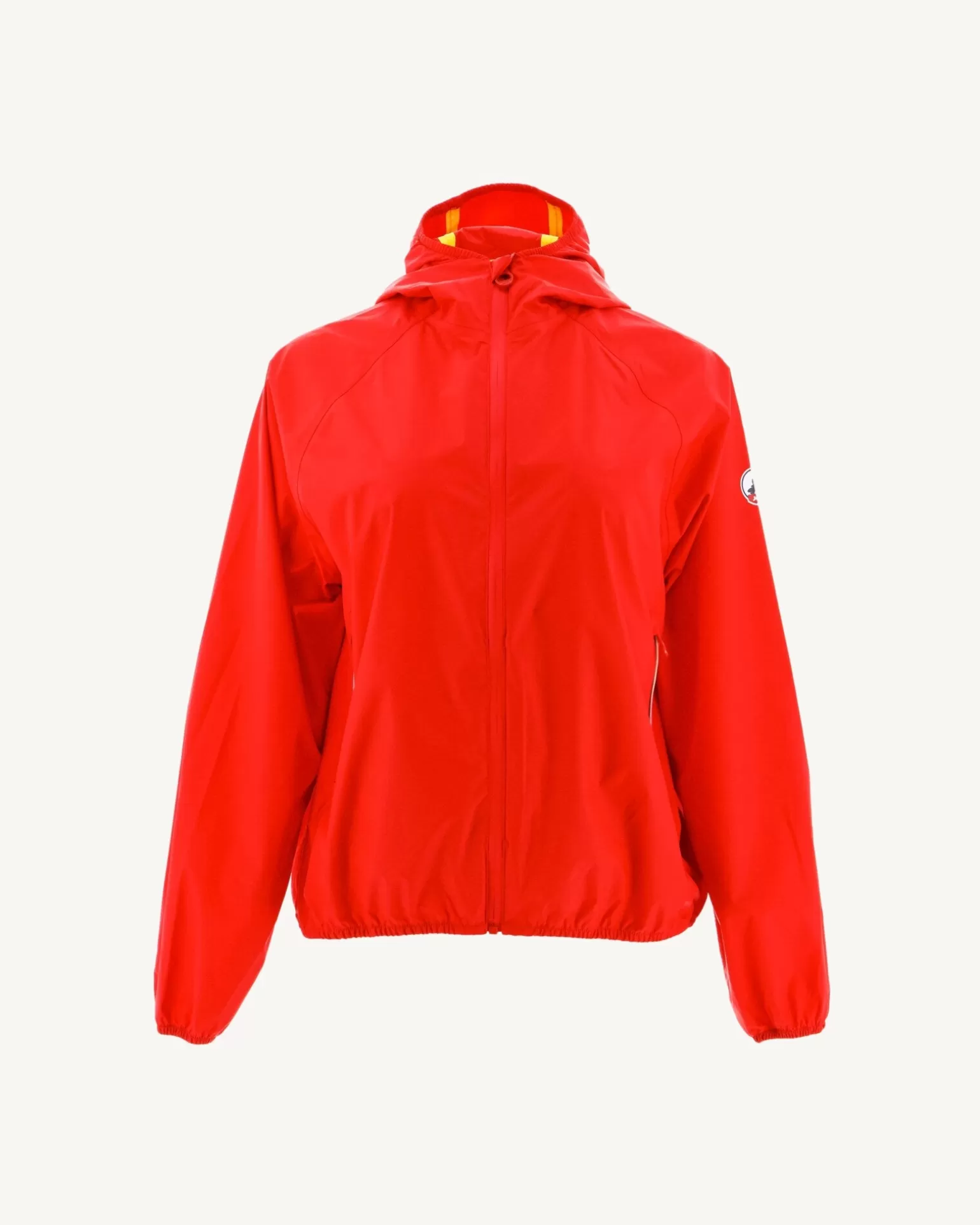 Women JOTT Singapore Bright Red Pouchable Waterproof Jacket