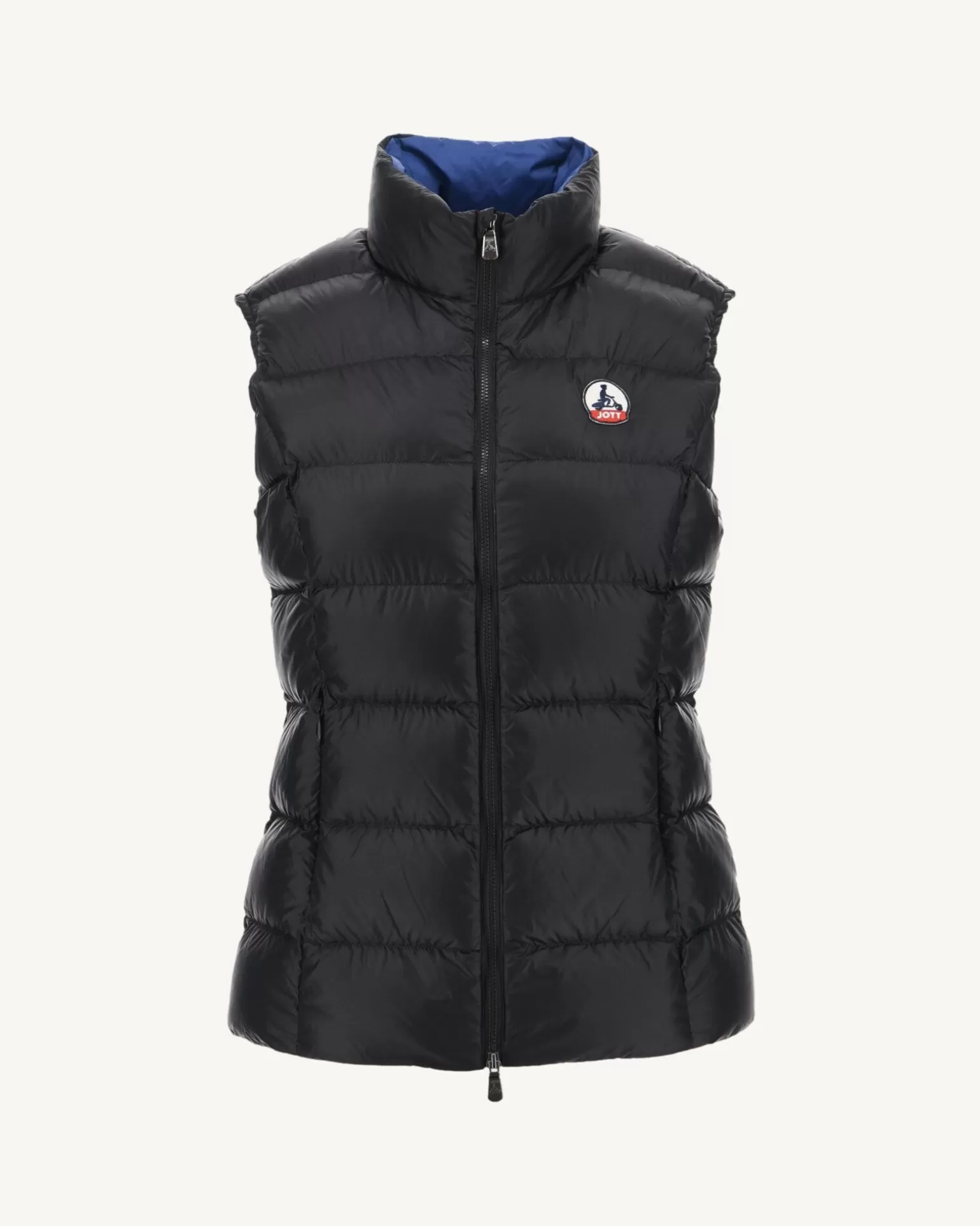 Women JOTT Sleeveless Down Jacket Great Cold Black Sab