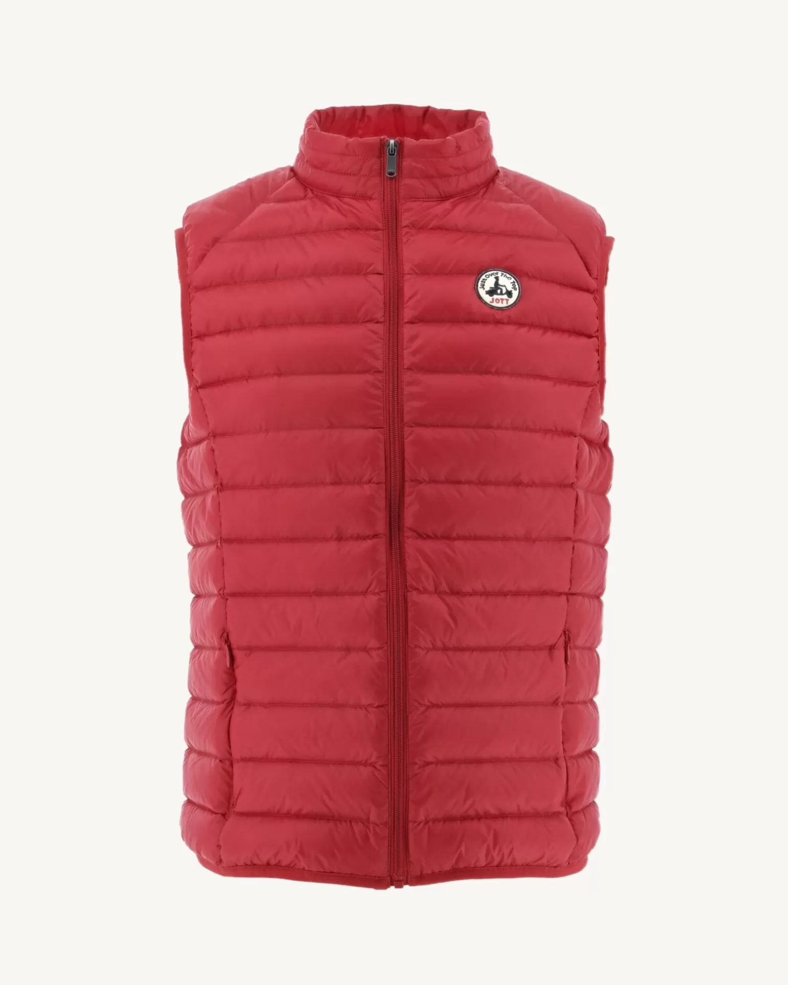 Men JOTT Sleeveless Down Jacket Red Tom