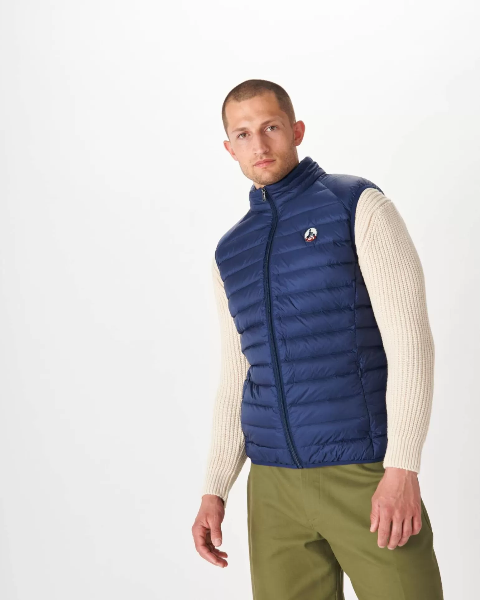 Men JOTT Sleeveless Padded Jacket Deep Blue Tom