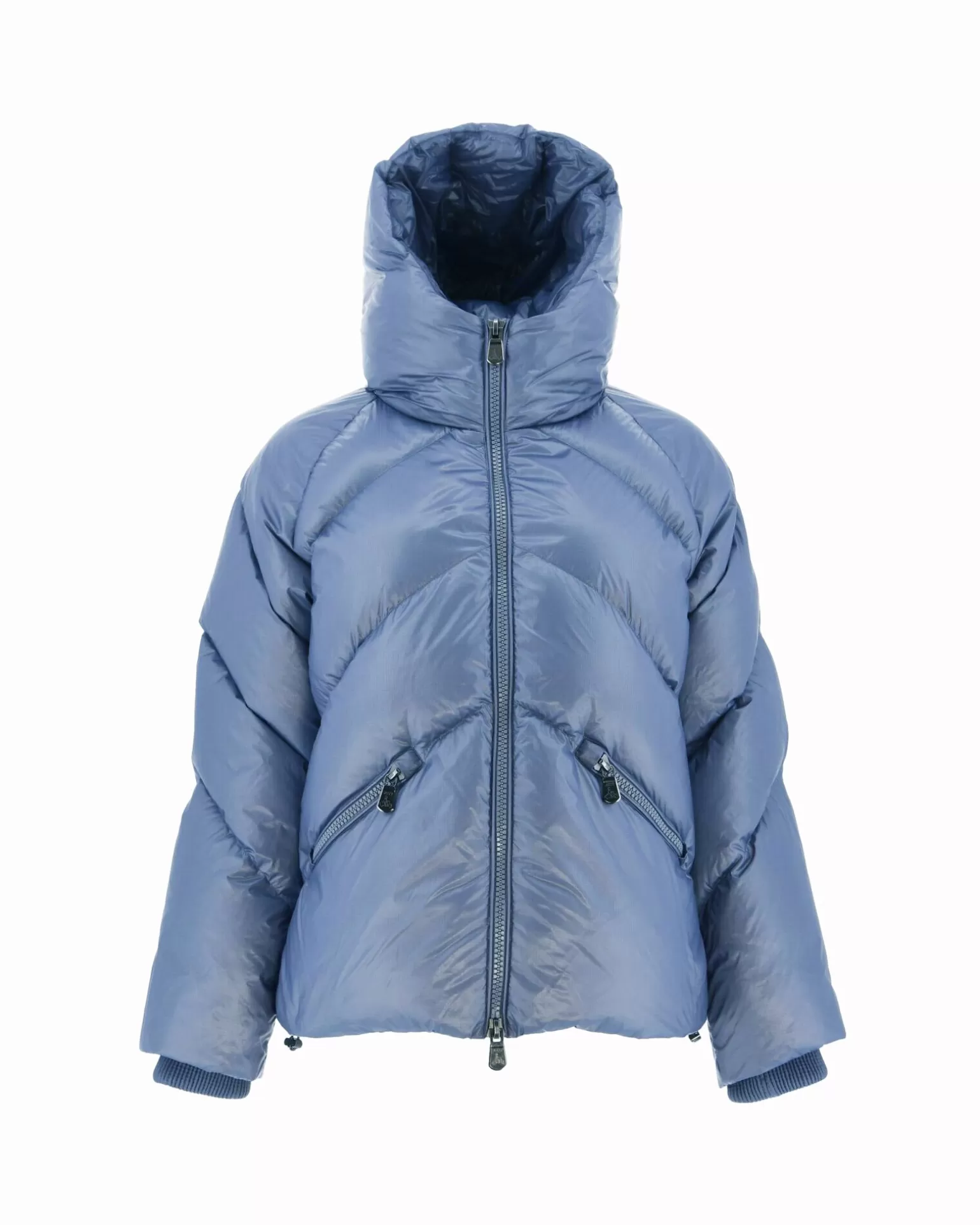 Women JOTT Stellar Washed Blue Hooded Puffer Jacket