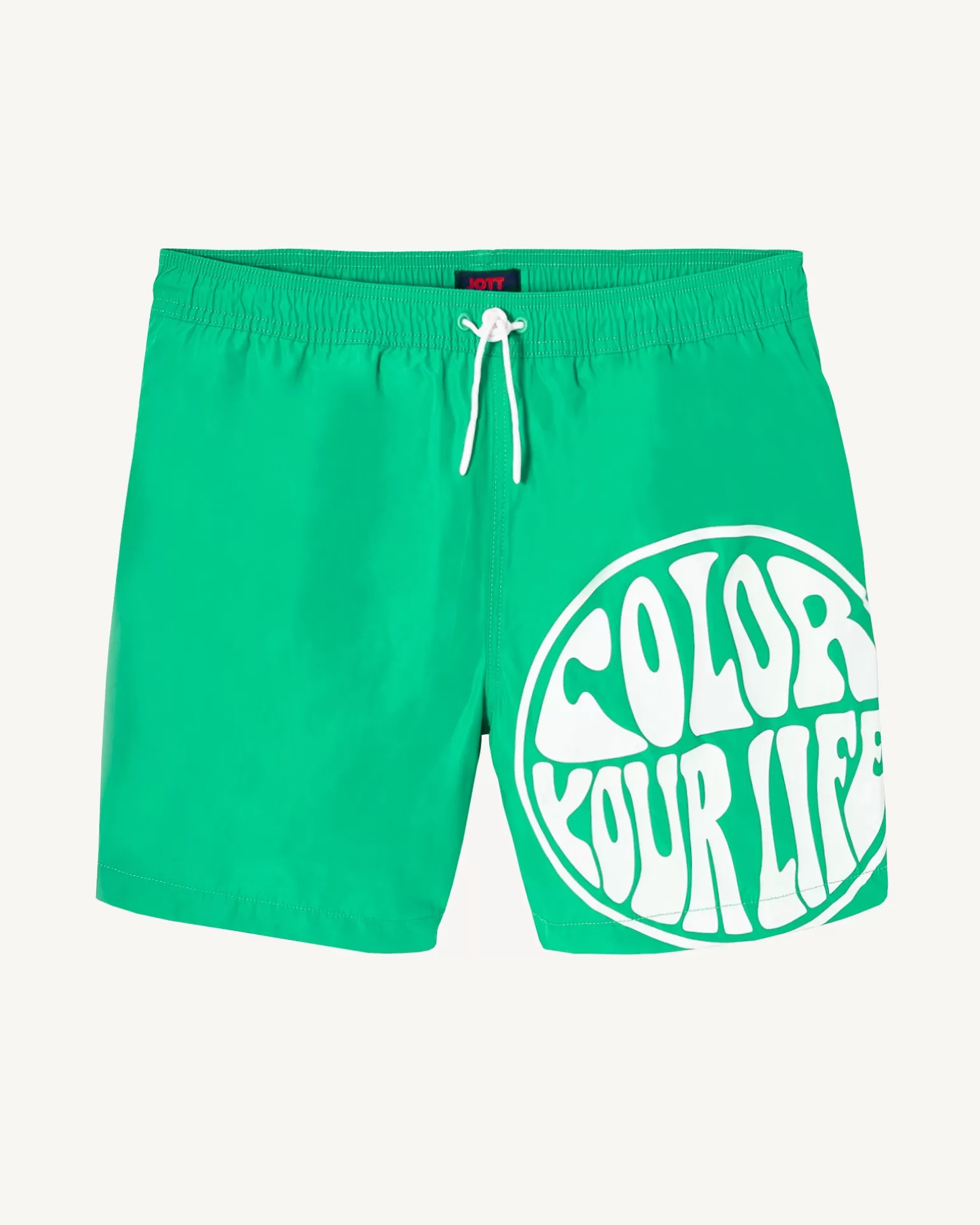 Men JOTT Swim Shorts Green/Funday White Biarritz