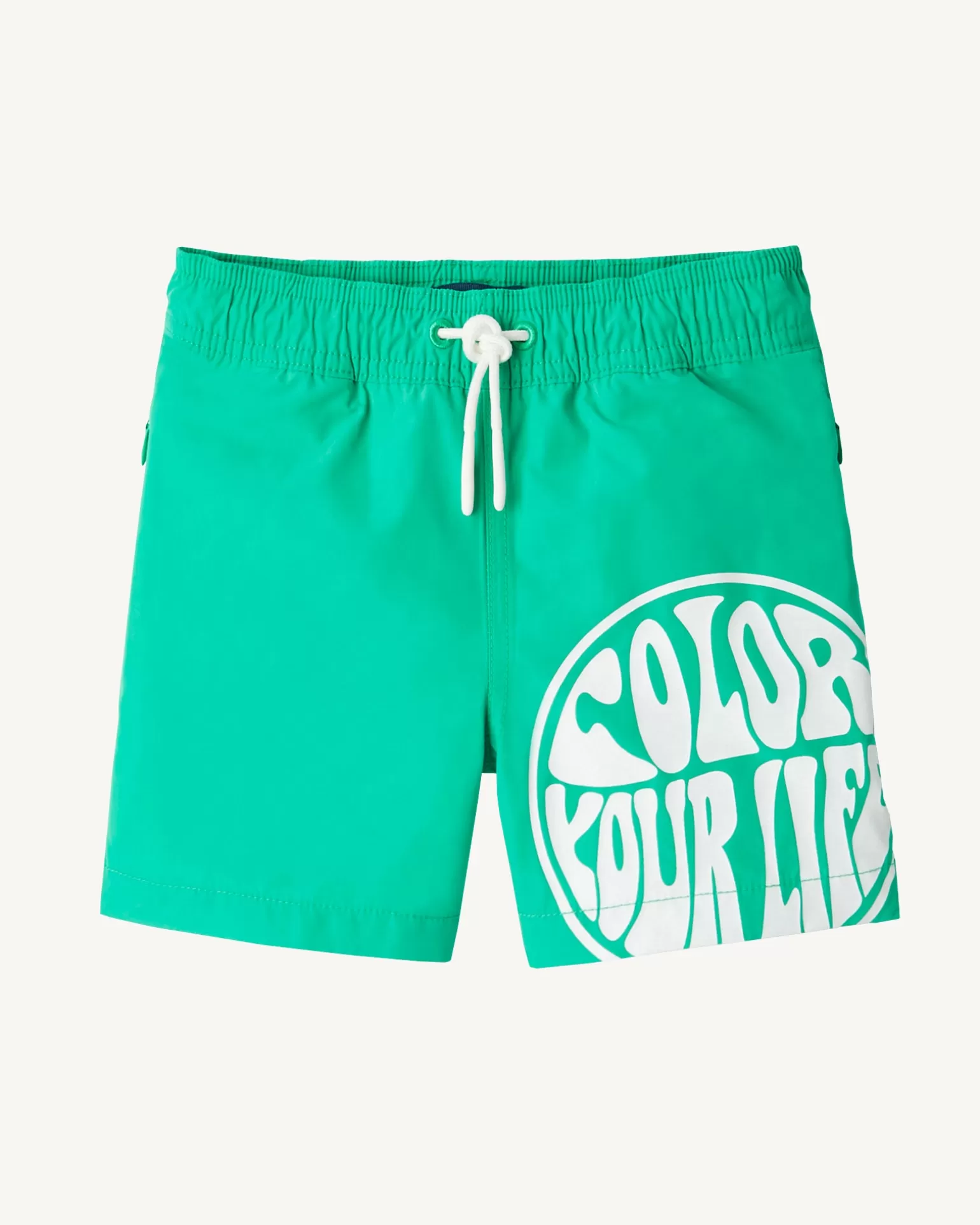 Kids JOTT Swim Shorts Green/Funday White Child Cassis