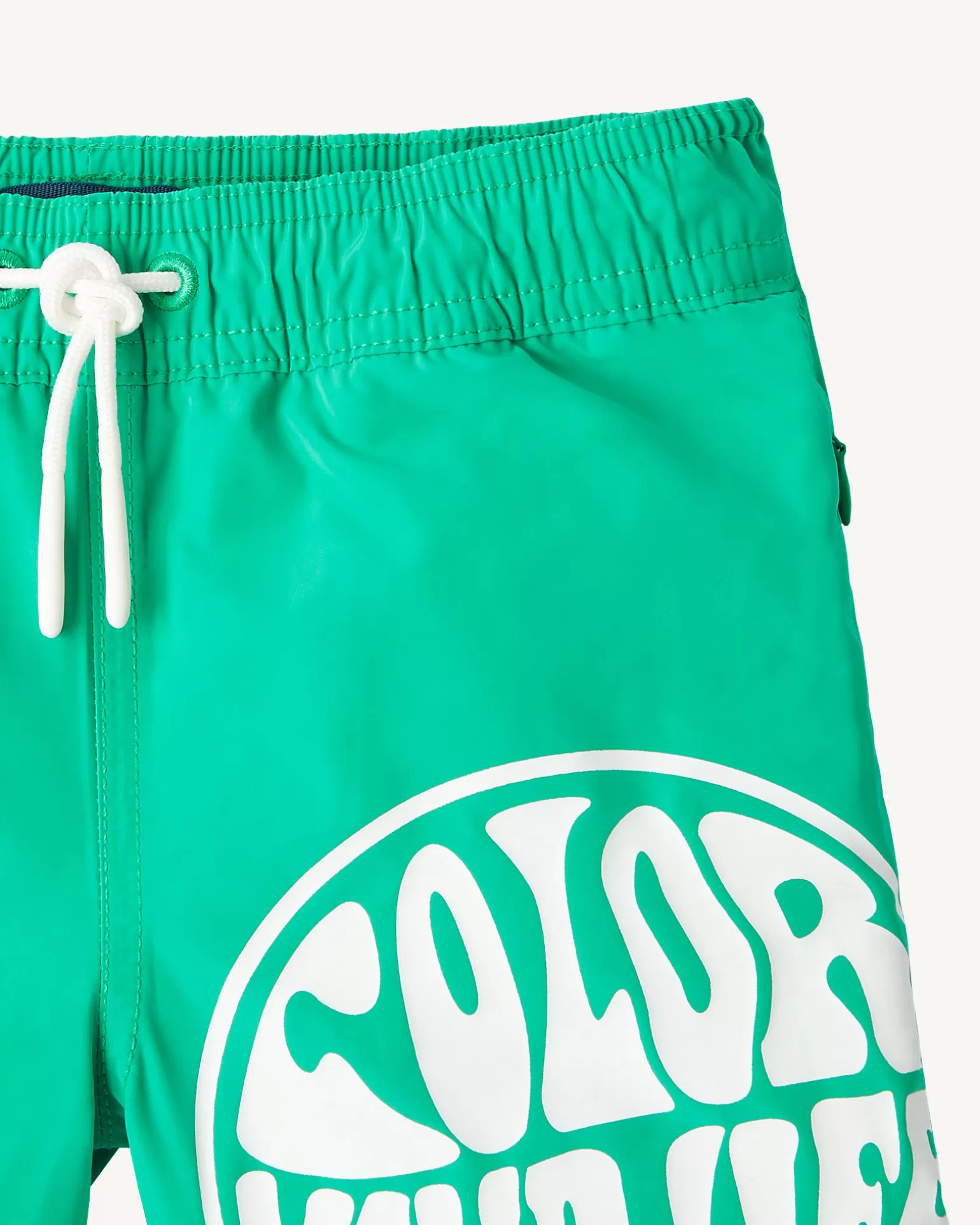 Kids JOTT Swim Shorts Green/Funday White Child Cassis