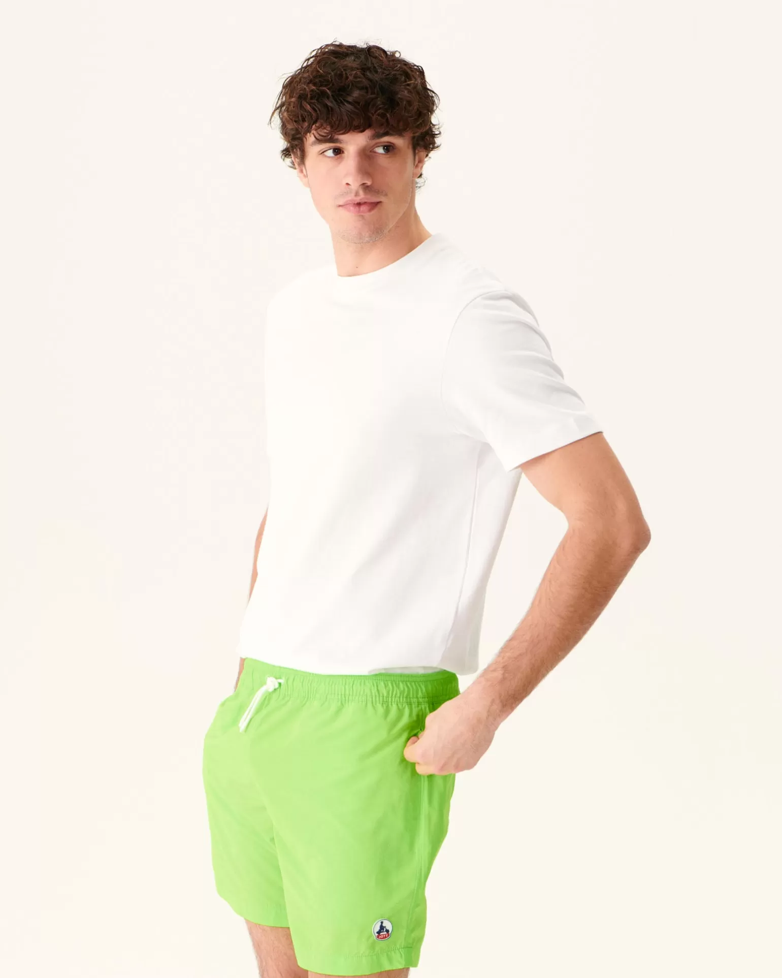 Men JOTT Swim Shorts Neon Green Biarritz