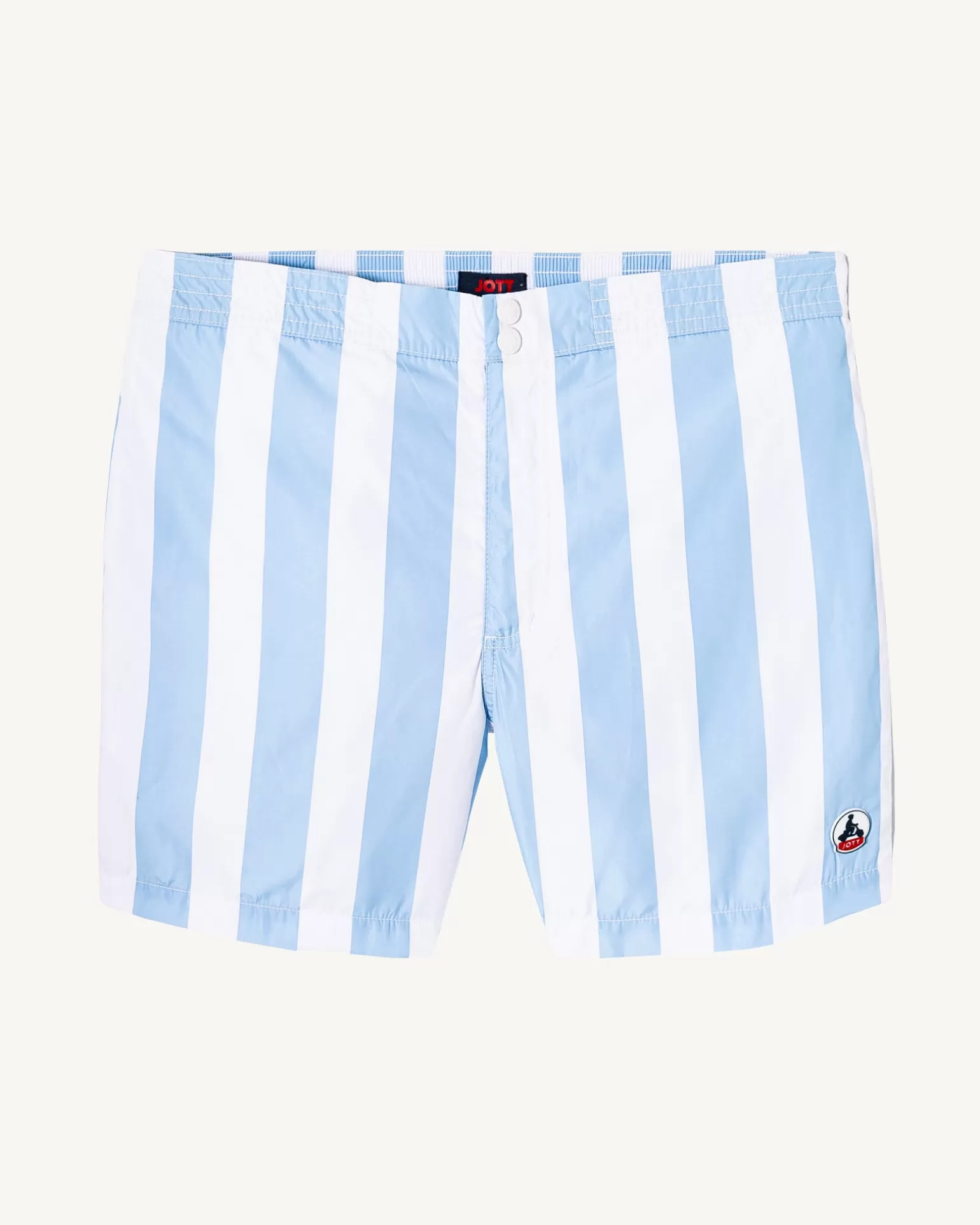 Men JOTT Swim Shorts Stripe Light Blue/White Deauville