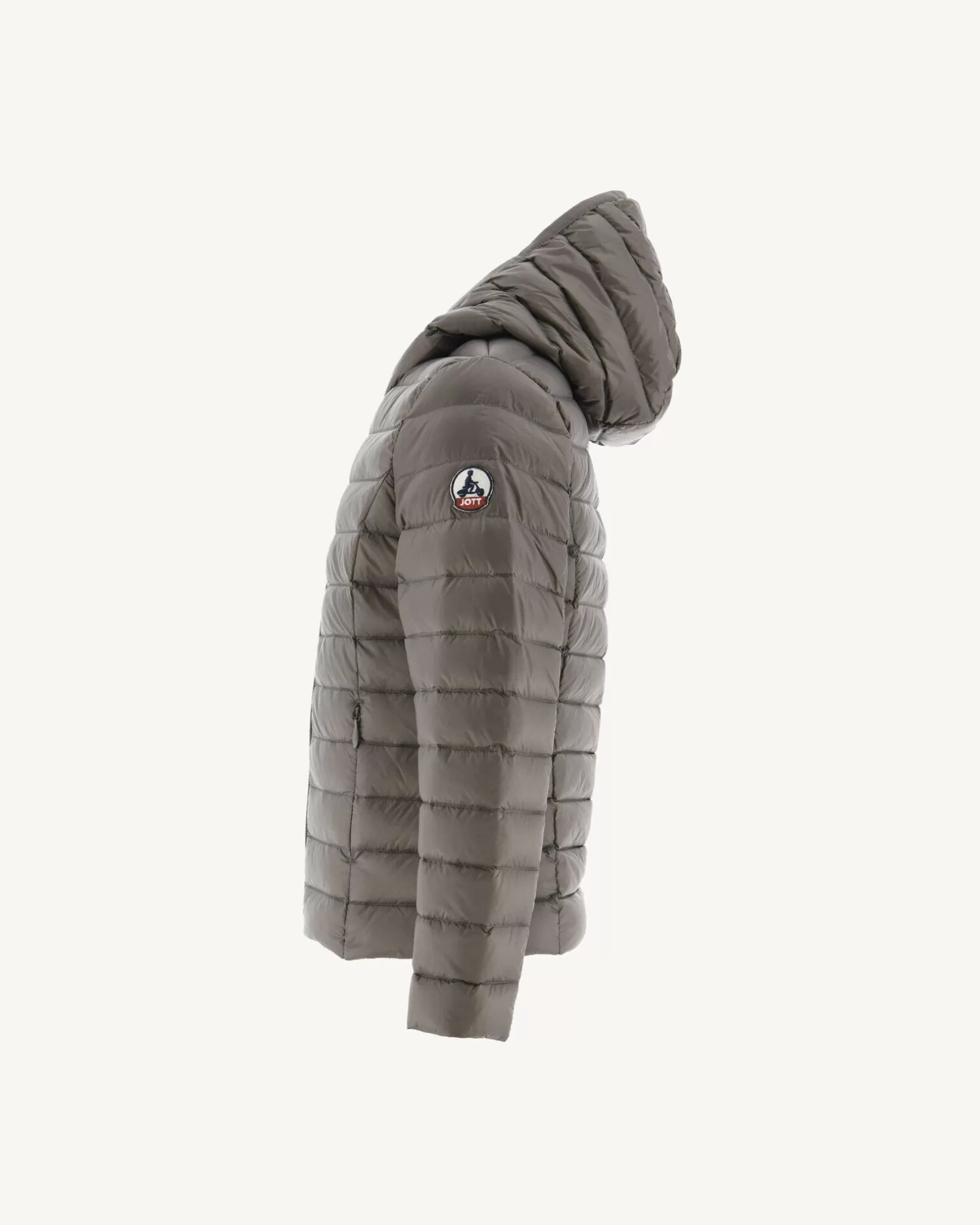 Kids JOTT Taupe Carla Children'S Lightweight Hooded Down Jacket