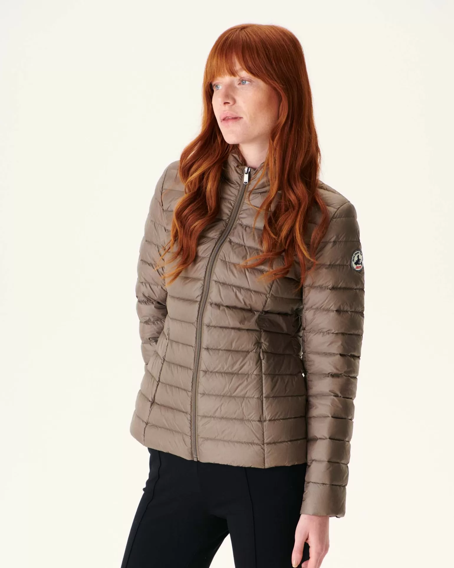 Women JOTT Taupe Cha Lightweight Padded Jacket