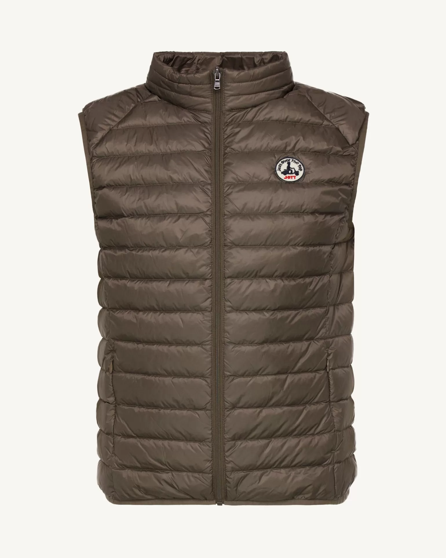 Men JOTT Taupe Sleeveless Down Jacket Tom