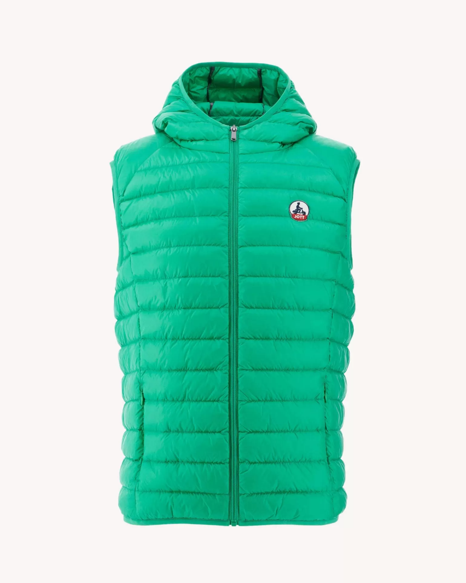 Men JOTT Vert Pat Hooded Sleeveless Down Jacket