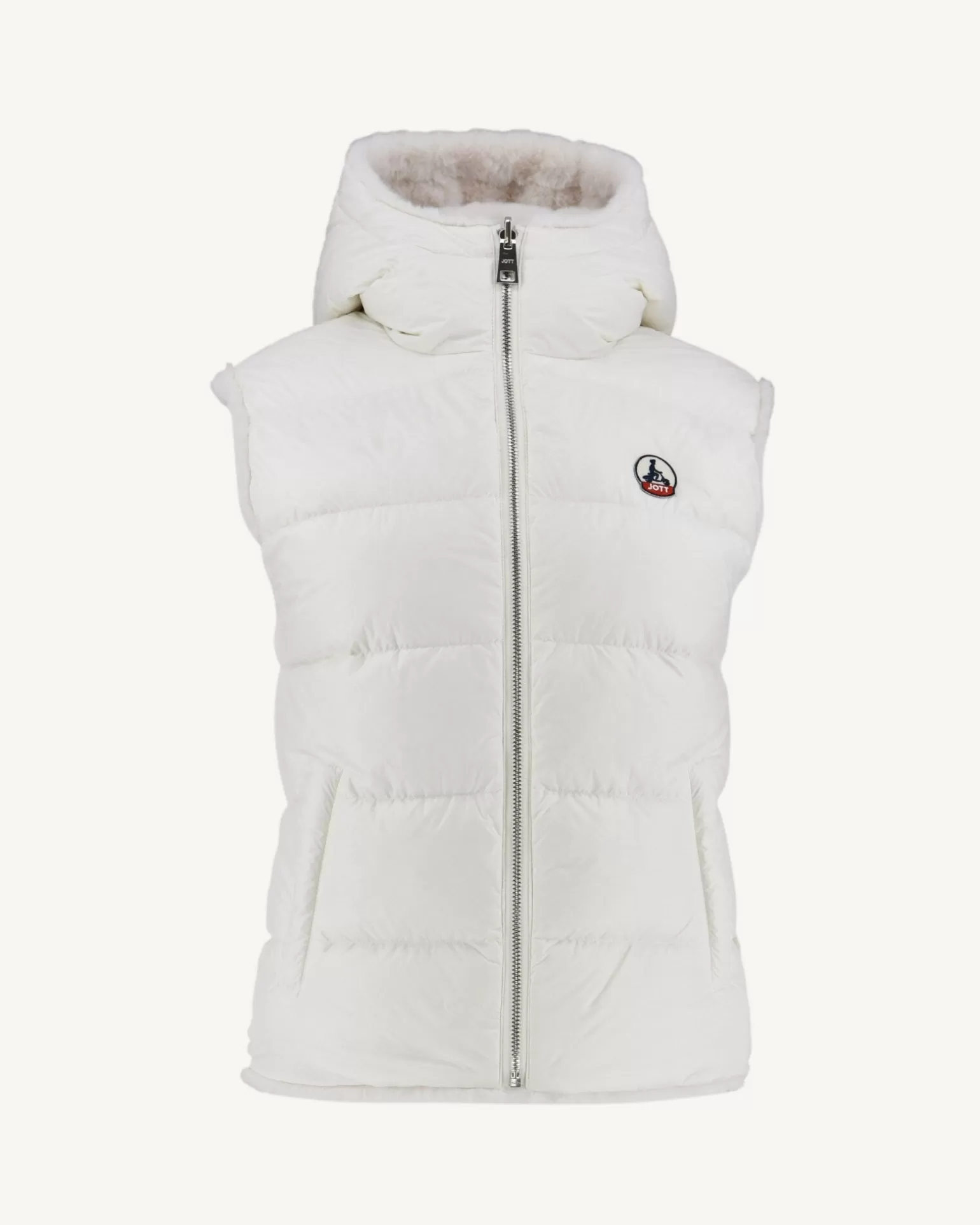 Women JOTT White Daria Reversible Great Cold Sleeveless Down Jacket