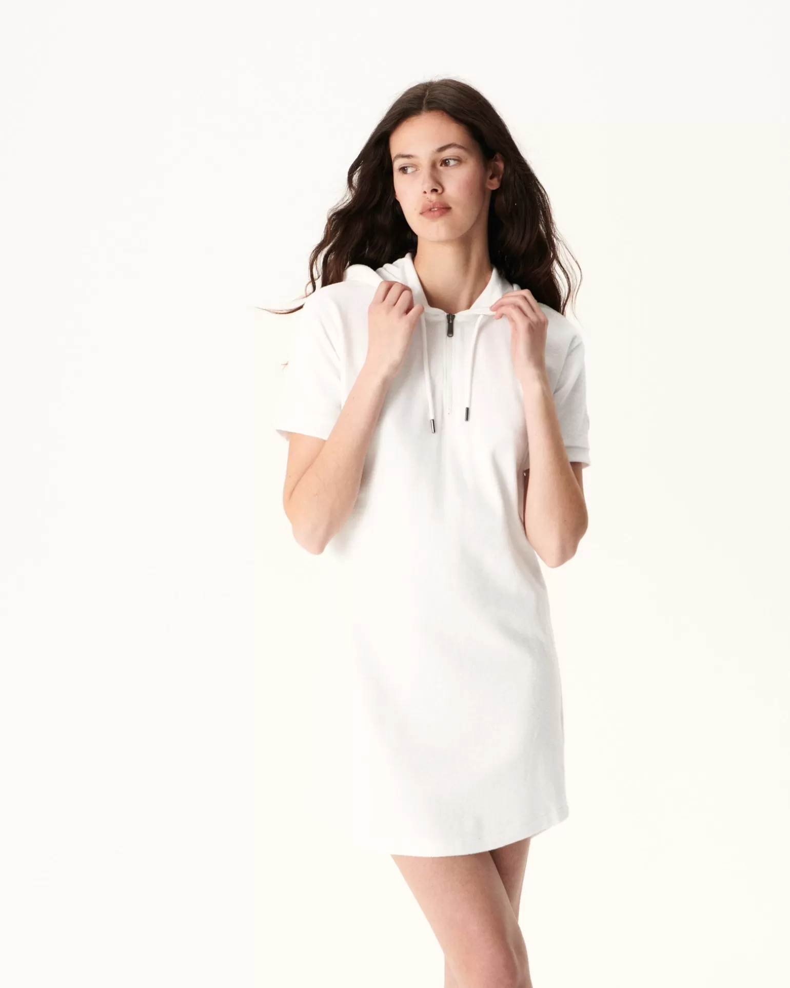 Women JOTT White Meg Terry Dress